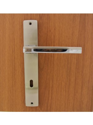 Azm Hırdavat System Larissa Inox Cr-Nb Aynalı Kapı Kolu Oda