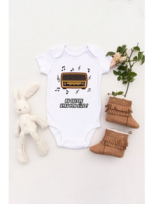 Tuğba Baby Unisex Bebek Bu Gecede Uyku Yok Size Baskılı Body Zıbın