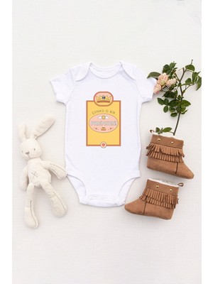 Tuğba Baby Kız Bebek Çünkü O Bir Prenses Baskılı Body Zıbın