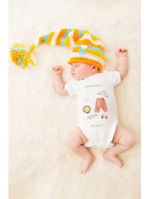 Unisex Bebek Uçtu Uçtu 40 Uçtu Body Zıbın