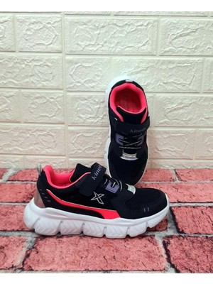 Kinetix Helium Lacivert-Fuşya Ortapedik Kalın Taban Kız Çocuk Spor Ayakkabı