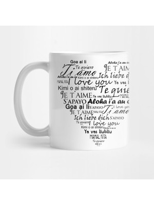 Pixxa Love Schematics Aşk Kupa Bardak