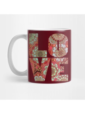 Pixxa Love Flowers Aşk Çiçek Kupa Bardak