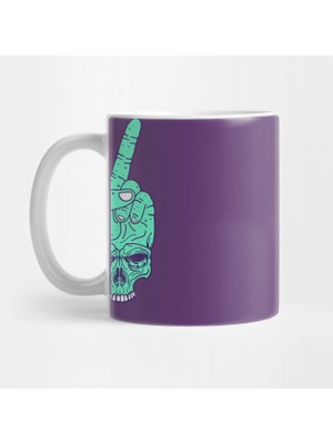 Pixxa Peace Hand Skull Barış Kupa Bardak