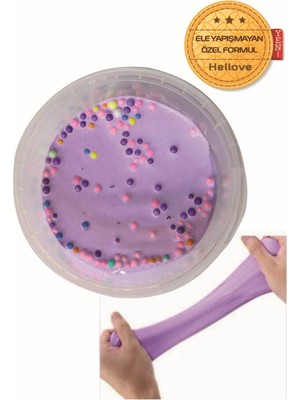 Hellove Köpüklü Slime Oyun Hamuru Ele Yapışmayan Pofuduk Slaym 1 Adet