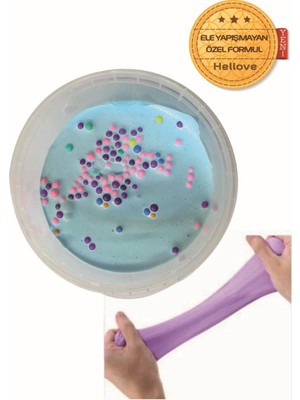 Hellove Köpüklü Slime Oyun Hamuru Ele Yapışmayan Pofuduk Slaym 1 Adet