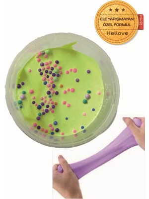 Hellove Köpüklü Slime Oyun Hamuru Ele Yapışmayan Pofuduk Slaym 1 Adet