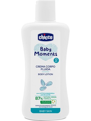 Chicco Baby Moments Doğal Bebek Vücut Losyonu 200 ml – Hassas Ciltler İçin Yumuşatıcı ve Nemlendirici Bakım