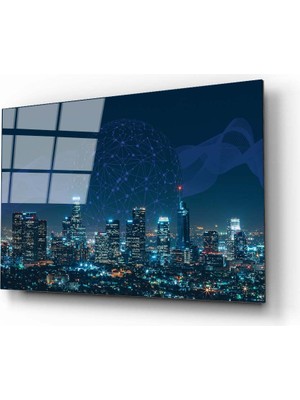 Aras Glass Art Şehir 3 Cam Tablo