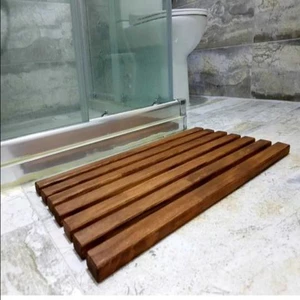 Madam Curie Ahşap Banyo Paspas