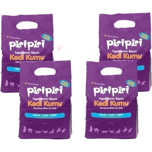 Eczacıbaşı Pisipisi Kalın Taneli Kedi Kumu 10 kg (12 Lt) x 4 Adet