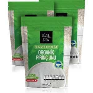 Güzel Ada Gıda Organik Pirinç Unu 3x300 Gr (Glutensiz)
