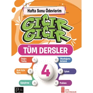 Ata Yayıncılık 4. Sınıf Gıcır Gıcır Hafta Sonu Ödevlerim Tüm Dersler