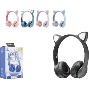 P47M Bluetooth 5.0 Kedi Tasarımlı Işıklı Kulaklık