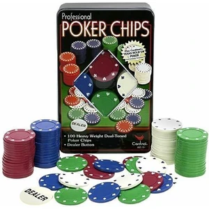 100 Adet Poker Çipi Chip Poker Fişi Hobi Eğlence Oyun Seti Fişi