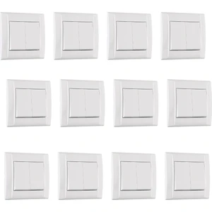 Defne Serisi Komütatör Çerçeve Dahil 12' Li Set