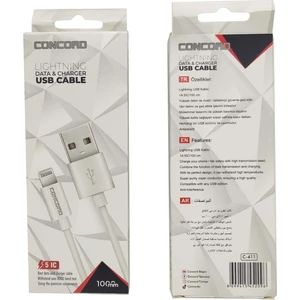 C-411 Lightning Data ve Şarj USB Kablo