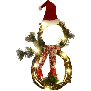 Kardan Adam Noel Çelenk Dekorasyon (Yurt Dışından)
