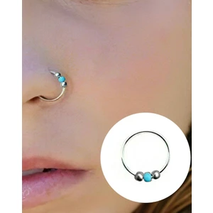 Begonia Accessories 925 Ayar Gümüş mavi top halka Hızma