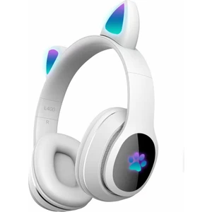 Kedi Kulaklık Bluetooth Kablosuz Mikrofonlu Rgb Renkli LED Işıklı Hafıza Kart Girişli Kulaklık