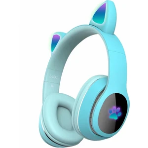 Kedi Kulaklık Bluetooth Kablosuz Mikrofonlu Rgb Renkli LED Işıklı Hafıza Kart Girişli Kulaklık