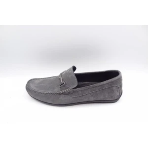 King Shoes 3210 Gri Süet Erkek Ayakkabı