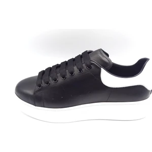 King Shoes Büyük Numara Spor Erkek Ayakkabı EKS425 Siyah Beyaz