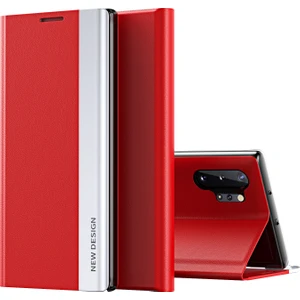 Samsung Galaxy Note 10+ / Note 10 Plus Için Ince Flip Deri Manyetik Kılıf (Yurt Dışından)