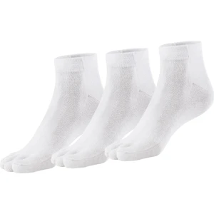 Bonny Silver Mantar Önleyici Parmaklı Patik Kadın Beyaz Gümüş Çorap 3'lü Paket