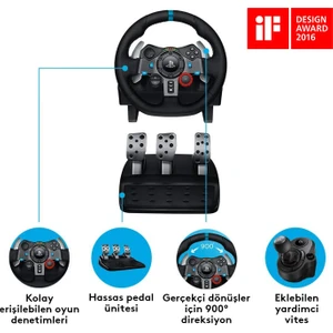G G29 Ps5, Ps4 ve Pc ile Uyumlu Driving Force Yarış Direksiyonu