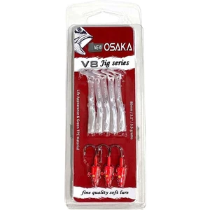 V8 Jig Series Silikon Yem - Pearl Red Head