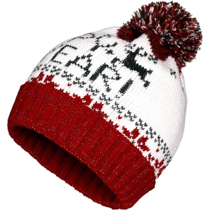 Unisex Ponponlu Yılbaşı Happy New Year Bere Fo 2030-1 Ekru