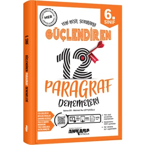 Ankara Yayıncılık 6.Sınıf Paragraf 12'li Güçlendiren Deneme