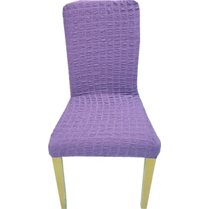 Sandalye Kılıfı Likralı Bürümcük Lila 6 Adet