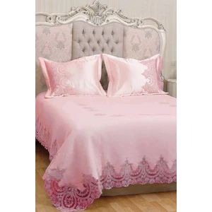 Evlen Home Collection Mihrimah %100 Pamuk Pike Takımı (6 Parça) Pudra