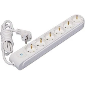 Yeni Nesil Anahtarlı Altılı Topraklı Grup Priz 2mt