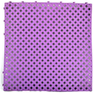 Plastik Geçmeli  Mor   Yer Karosu 33 x 33 cm  12  Adet