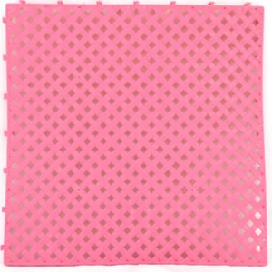 Plastik Geçmeli   Pembe   Yer Karosu 33 x 33 cm 12  Adet