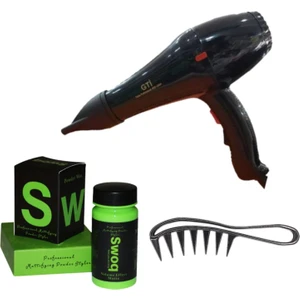 Gtı Hıgh Performance Fön Makinası+Swoq Pudra Wax+Wax Tarağı