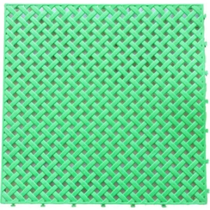 Plastik Geçmeli Yeşil  Yer Karosu 33 x 33 cm   12  Adet