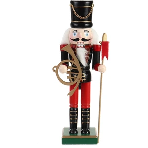 25CM Ahşap Fındıkkıran Asker El Işi Ceviz Kukla Oyuncak Noel Dekor Hediye (Yurt Dışından)