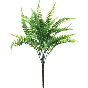 Yapay Çiçek Boston Fern Yeşil Bitki Aradal Garnitür Yapay Dekor Bitkisi