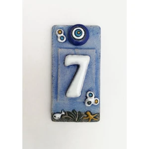 Özel Tasarım Seramik 7 Kapı Numarası Kapı Önü Aksesuar