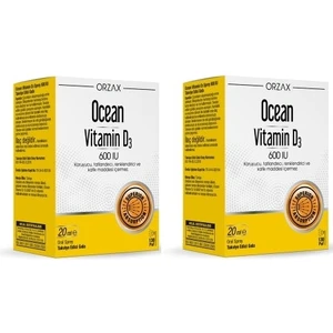 Ocean Vitamin D3 600 Iu 20 ml Sprey*2 Adet