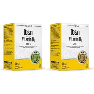Ocean Vitamin D3 1000 Iu 20 ml Sprey+ Ocean Vitamin D3 400 Iu 20 ml Sprey