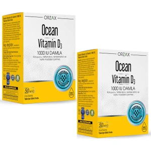 Ocean Vitamin D3 1000 Iu 50 ml Damla*2 Adet
