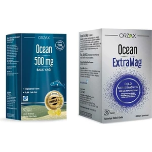 Ocean Extramag 30 Tablet+Ocean 500 Mg Balık Yağı 60 Kapsül