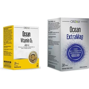 Ocean D3 Vitamini 400 Iu 20 ml Damla+Ocean Extramag 30 Tablet