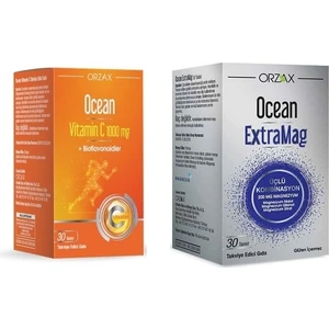 Ocean Vitamin C 1000 Mg 30 Tablet+Ocean Extramag 30 Tablet