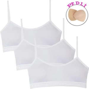 Genç Kız Yarım Atlet Ip Askı Pedli Büstiyer 3'lü Set
